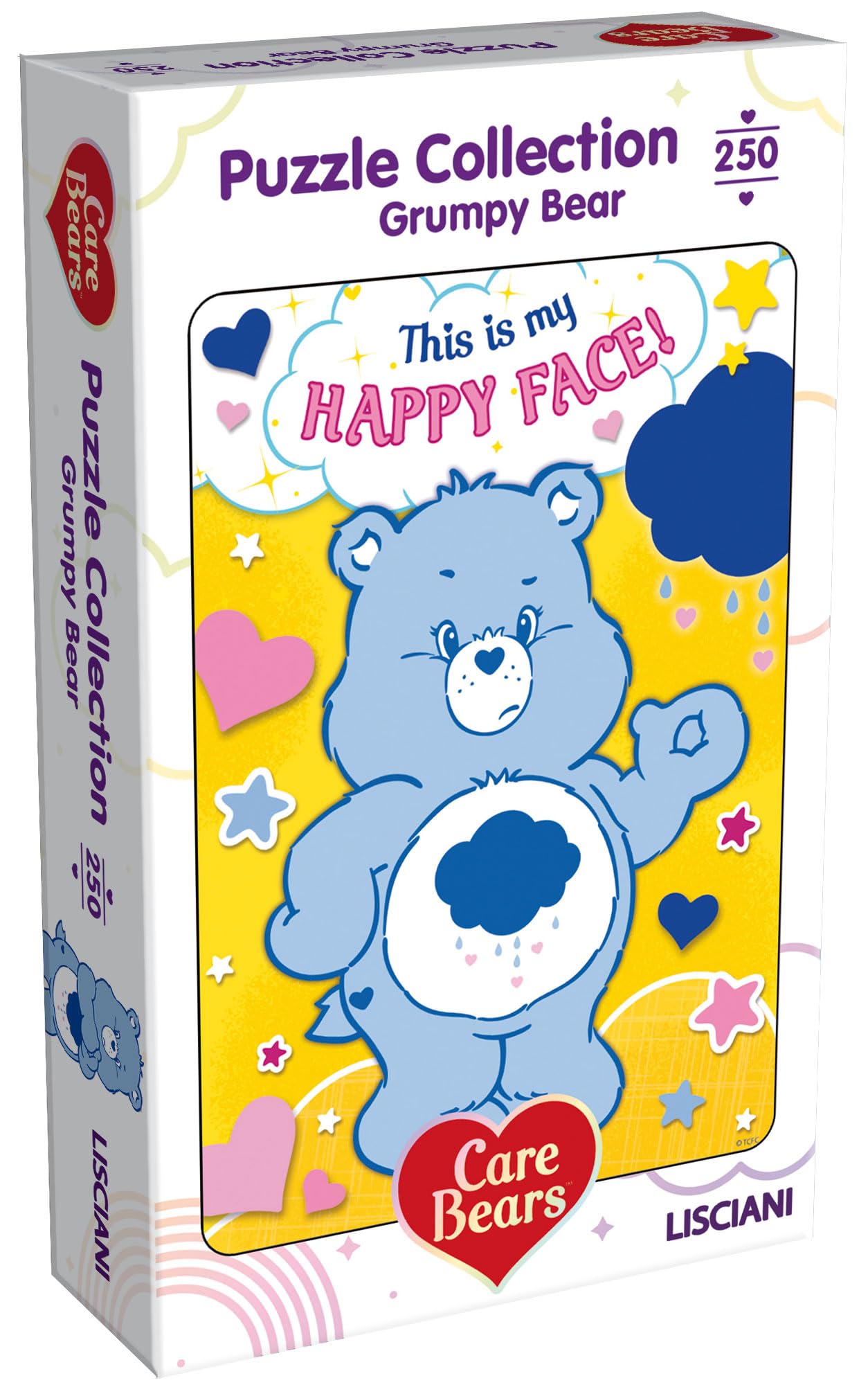 Lisciani - Care Bears - Grumpy Bear Puzzle for Children 7+ - 250-Piece Puzzle - Size 50 x 35 cm - Relaxation and Observation Activity - Care Bears Cartoon