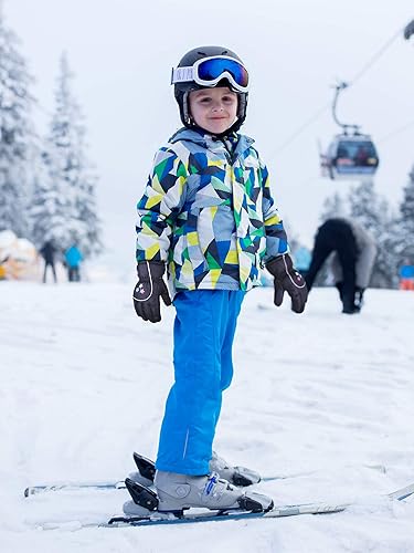 Miniatura 2 de Guantes de esquí de nieve para niños, impermeables, cálidos, guantes de snowboard para niñas y niños