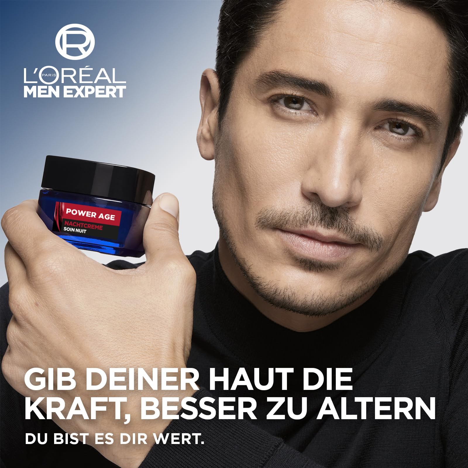 L'Oréal Paris Pflegesets für sie & ihn, Gesichtspflege-Sets mit 2x Gesichtscreme und 2x Nachtcreme, Anti-Aging Geschenke mit Hyaluronsäure für Damen und Herren, Revitalift Laser, Power Age, 4-teilig
