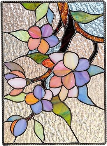 Panel decorativo para colgar ventanas pintadas, colgante de ventana manchada de colibrí, colgante de ventana de acrílico manchado, panel de ventana