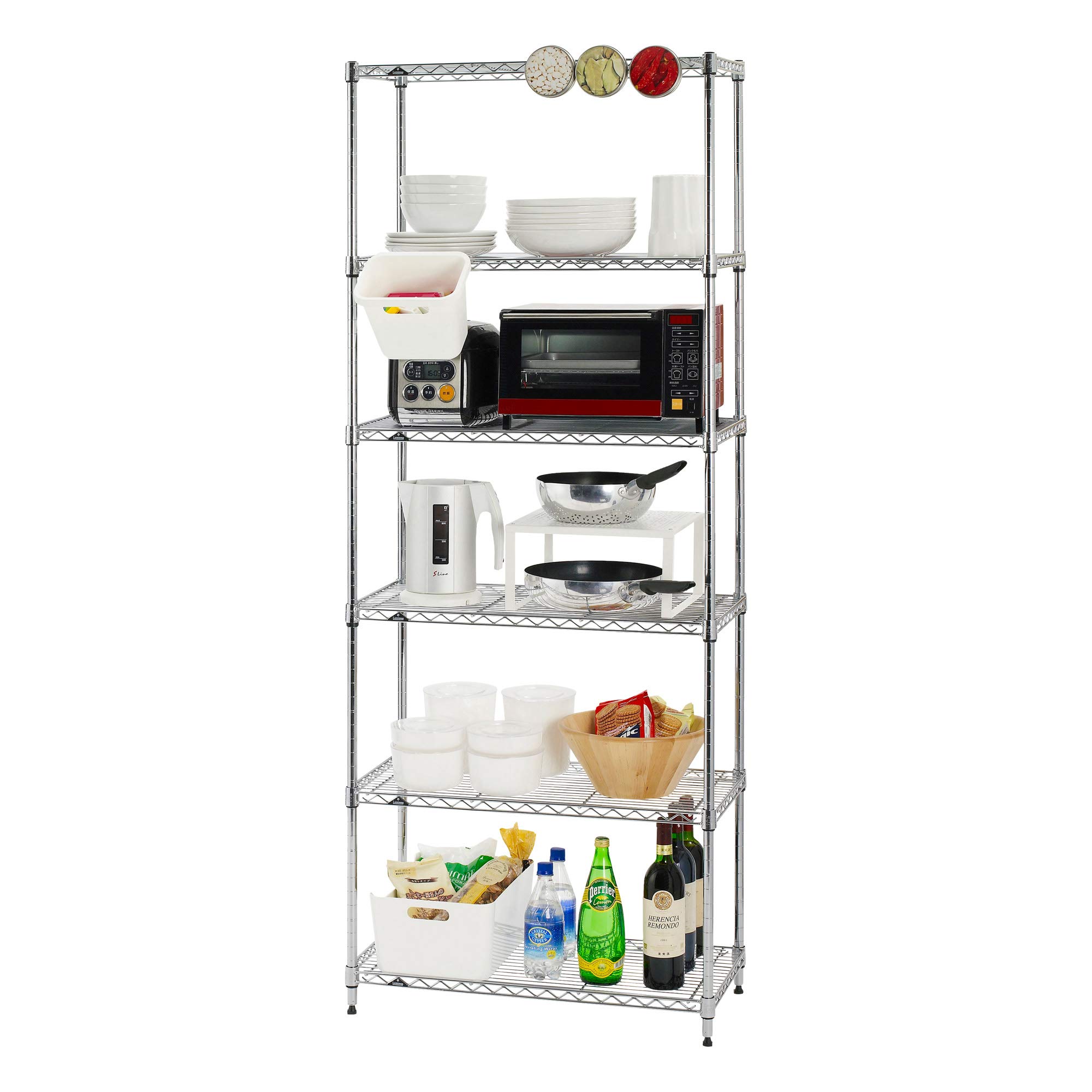 ルミナス 6段 250kg対応 ラック セット Amazon｜【別注組合せ販売】ルミナス メタルラック ライトシリーズ 6段