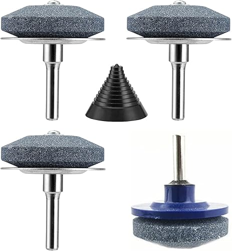 Afilador de cuchillas para cortacésped, herramienta de equilibrador de cuchillas rotativas multiafiladas de desgaste universal, equilibrador de