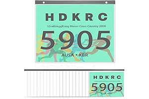Yexiya 36-Count Running Bib Display and Storage Sleeves