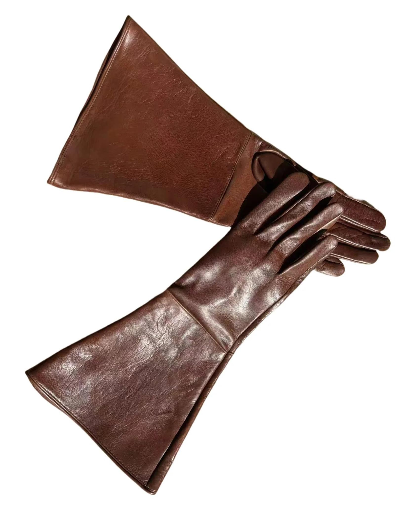 Guantes de piel de oveja auténtica para hombre, delgados, sin forro, para pantalla táctil, mensajes de texto, ciclismo, conducción, motocicleta