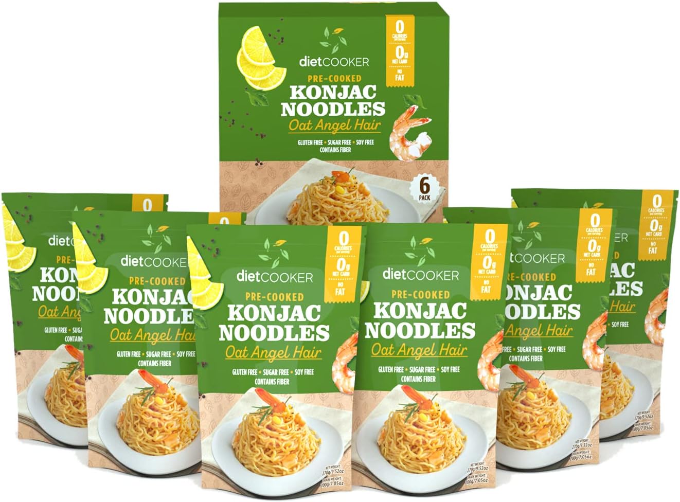 DIET COOKER Oat Angel Hair - 6-Pack