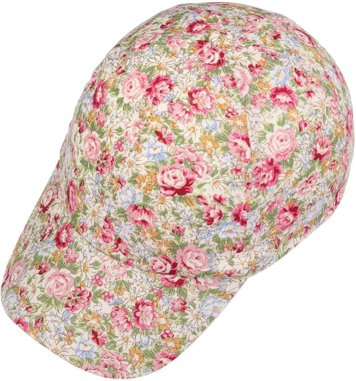 Lipodo Allover Flowers Baseball Cap Floral Cotton Adjustable Hook-and-Loop Closure Women Spring Summer