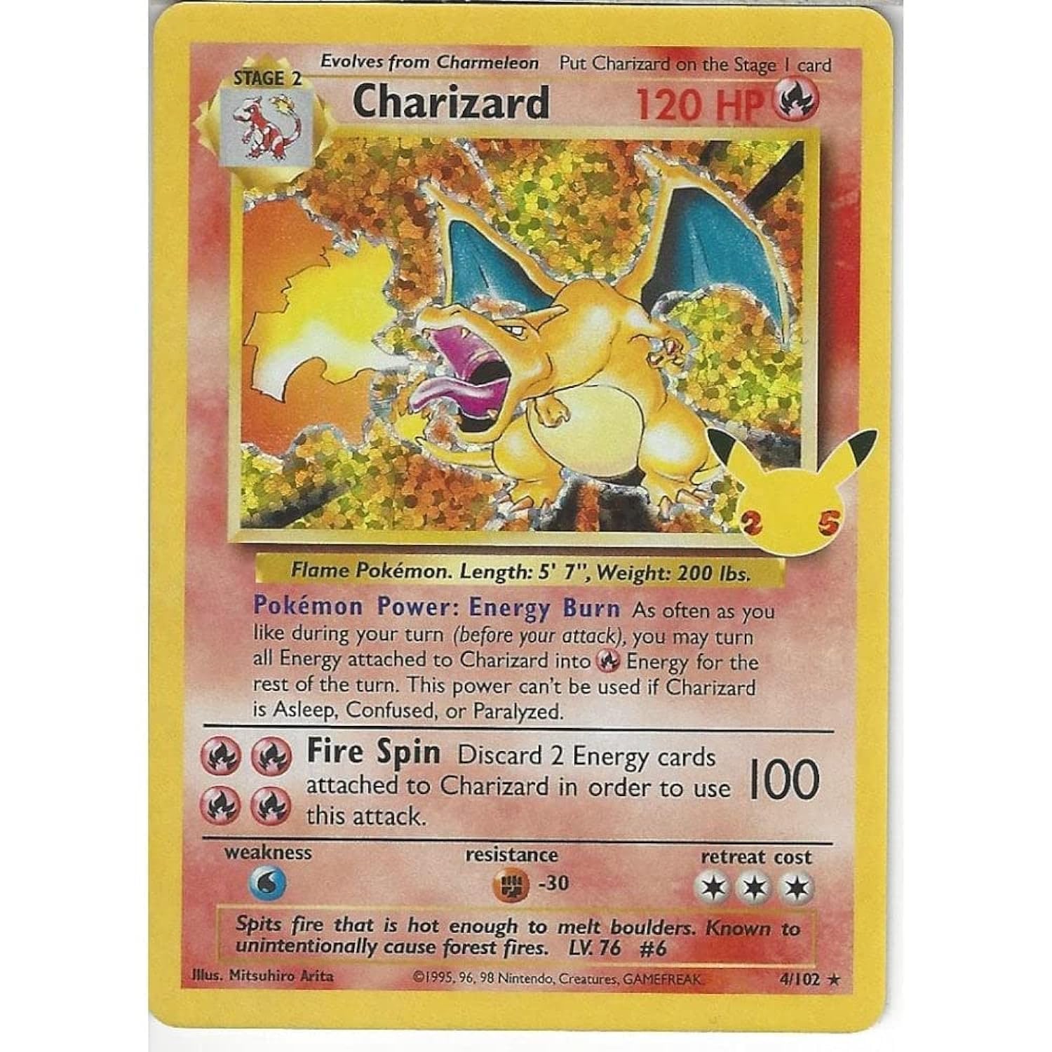 Pokemon Charizard 4/102 - Rare Celebrations - English : Buy Online at Best  Price in KSA