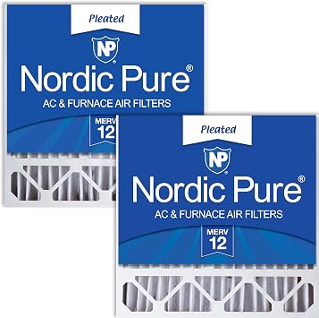 Nordic Pure 20x20x5 19_5/8 x 19_7/8 x 4_3/8 Honeywell/Lennox Replacement MERV 12 Air Filters 2 Pack