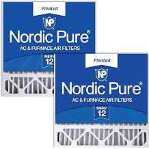 Nordic Pure 20x20x5 19_5/8 x 19_7/8 x 4_3/8 Honeywell/Lennox Replacement MERV 12 Air Filters 2 Pack