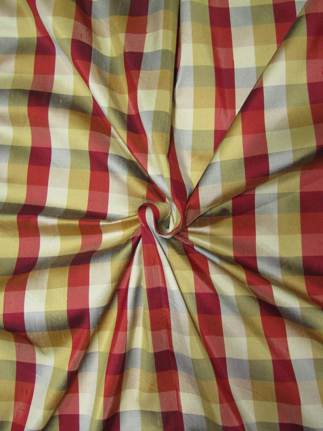 Tissu Dupioni 100% soie - 137 cm large - Multicolore - DUPC110 [4] au mètre