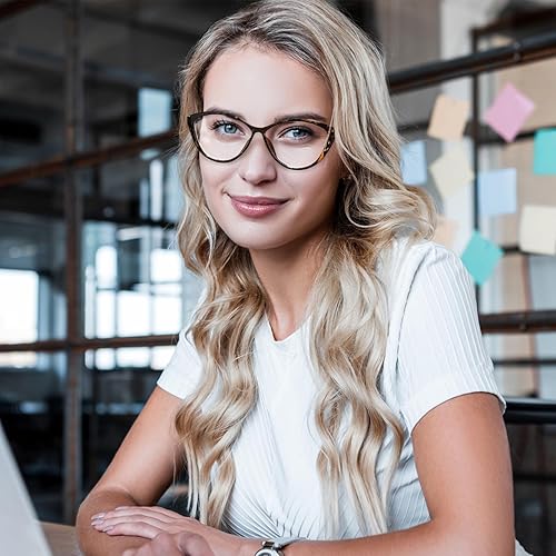 Miniatura 2 de Gafas vintage con bloqueo de luz azul ojo de gato para mujer, lentes TR90 ultraligeras con filtro de rayos azules