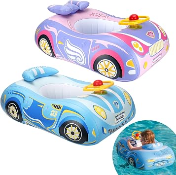 Toddler Float 2-Pack - Interactive Baby Pool Floats for Safe Water Play Multiple Fun Designs Swimming Pool Toys for Babies & Kids