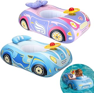 Toddler Float 2-Pack - Interactive Baby Pool Floats for Safe Water Play Multiple Fun Designs Swimming Pool Toys for Babies & Kids