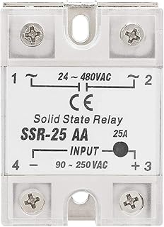 SSR AC-AC 240V Relay Solid State Relay 25A Solid State Relay Module, for The Protection of Household and Industrial Electrical Appliances