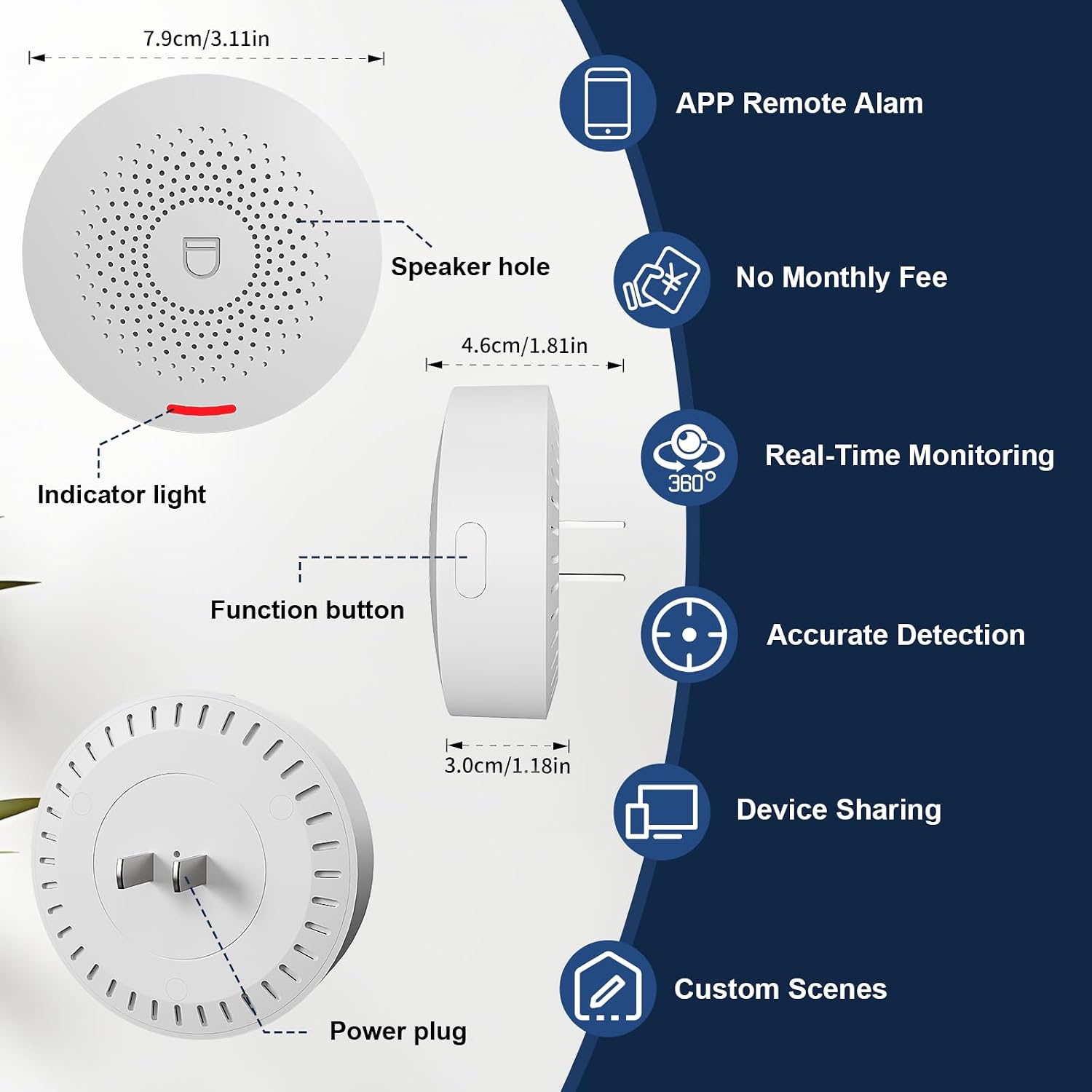 150W Wireless Security System for House, WiFi Door/Window Sensors Alarm System kit, Motion Detectors with Instant App Alerts NO Monthly Fees