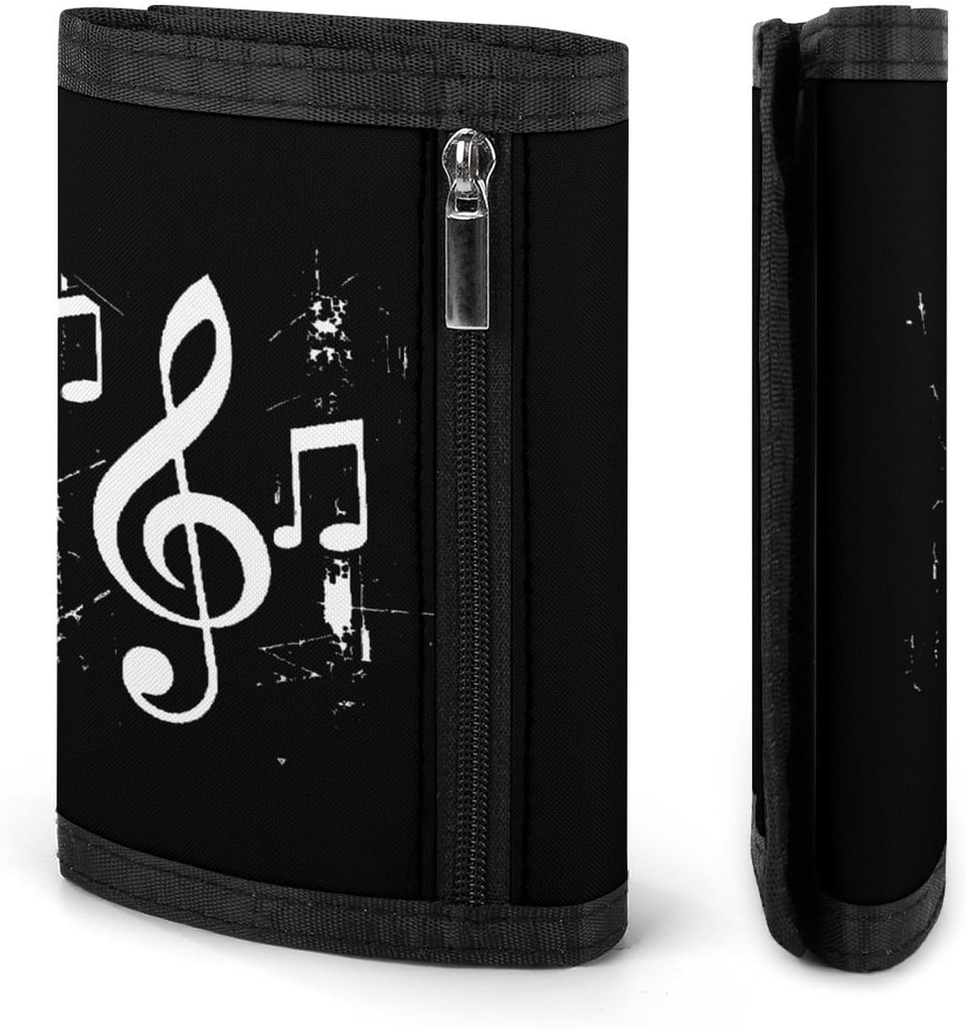 Musical Note Music Men Trifold Wallet Card Holder for Women image 3