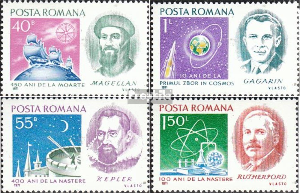 Briefmarkenset Rumänien 1970 – Gemälde-Motive Von Miró, Postfrisch, Sammlerqualität Von Prophila