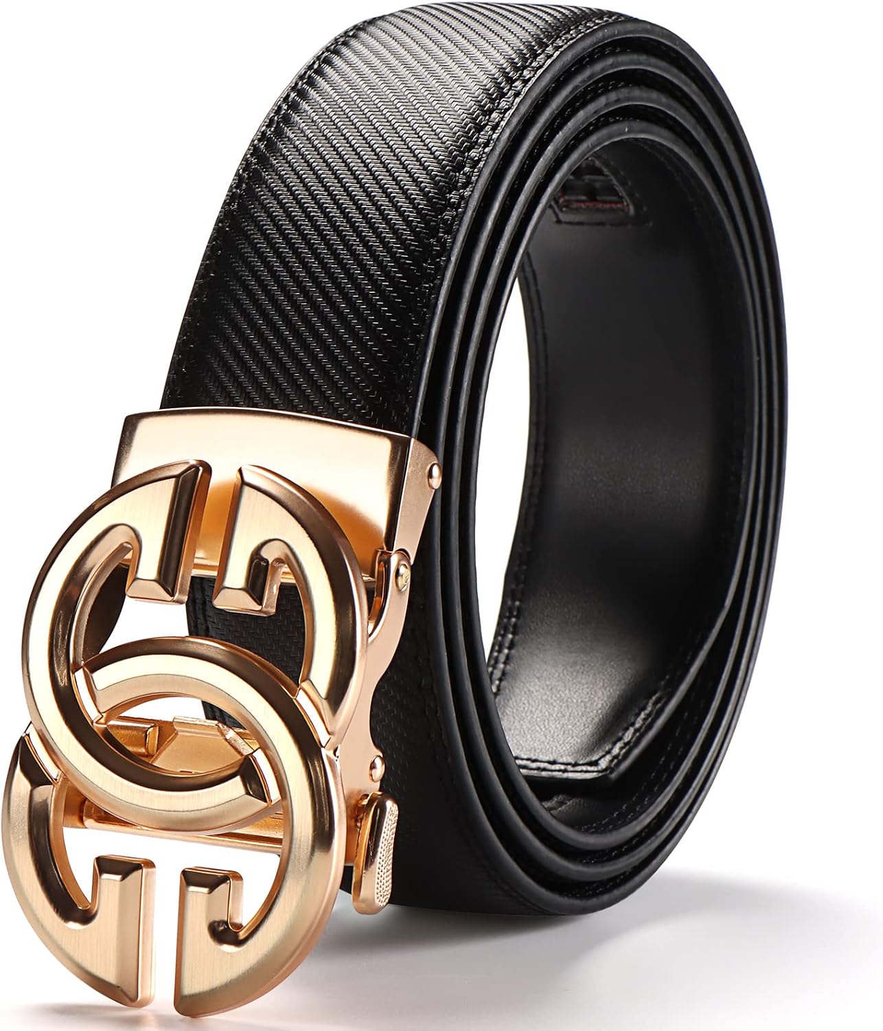 Men Real Leather Ratchet Belt Genuine Cowhide Strap 1.5" Wide Trim To Fit