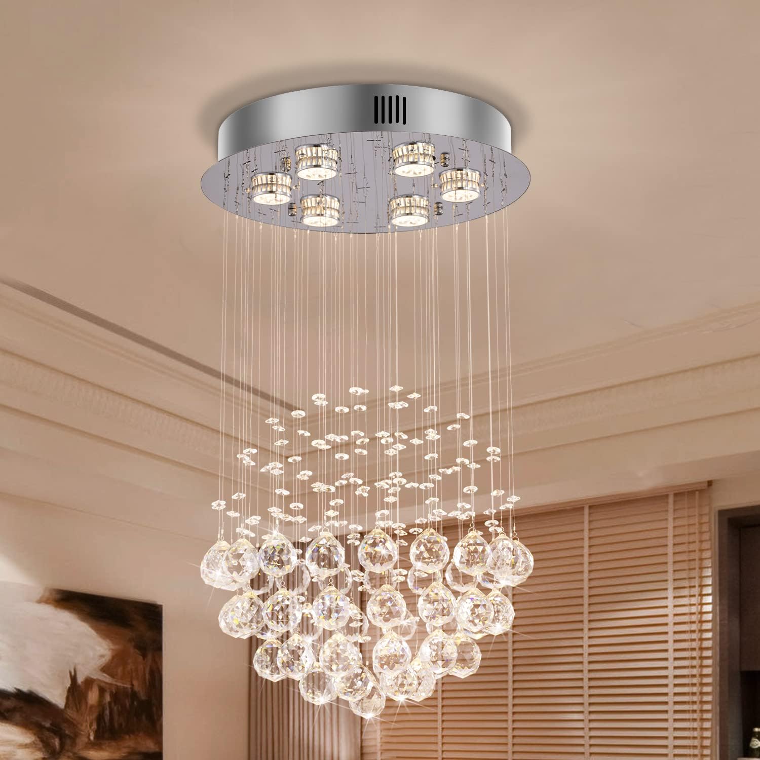 Modern Contemporary Chandelier"Rain Drop" Chandeliers Lighting with