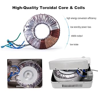 110V to 220V Voltage Converter, 3000W Step Up Transformer, Heavy Duty 110V-120V to 220V-240V Power Converter for UK AU Europe Asia Appliances Used in US CA MX,lt;2400W