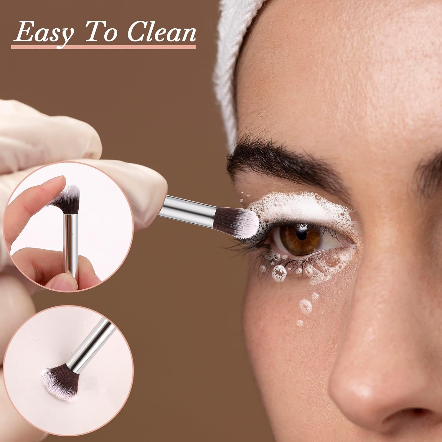 10PCS Eyelash Extension Cleaning Brush Lash Bath Brushes for Cleansing Lash Shampoo Cleansing Brushes Lash Cleanser Supplies Kit for Eyelash Extensions Gift for Women image 3