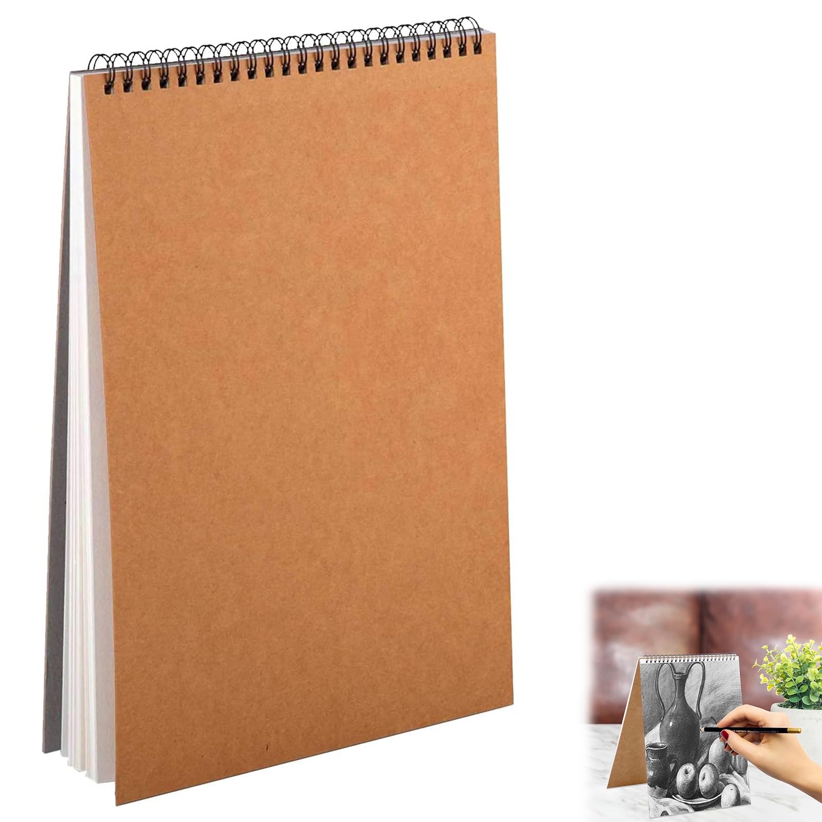 Caras Bloc de Dibujo Papel,Cuadernos de Bocetos Espiral,Hojas Cuadernos de Bocetos,Cuaderno para Dibujar para Escribir,Sketchbook A5 Bloc Dibujo,Bloc de Dibujo A5 Sketchbook,Bloc de Dibujo