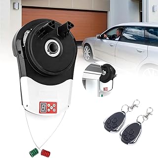 Aufrollbarer Türöffner mit 2 Fernbedienungen & 800N Motor für Garage und Tor, einfache Installation