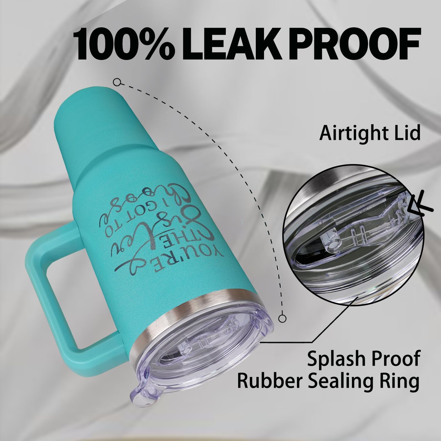 Best Friend Birthday Gift - 40 oz Sister Choice Tumbler with Handle & Straw, Reusable Stainless Steel - Image 2