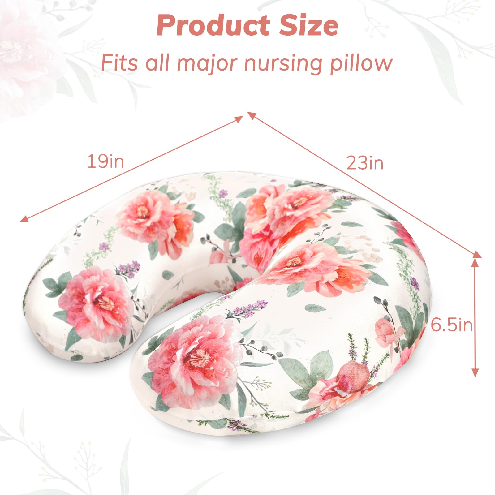 Pea Pod Fundas de almohada de lactancia, florest floral