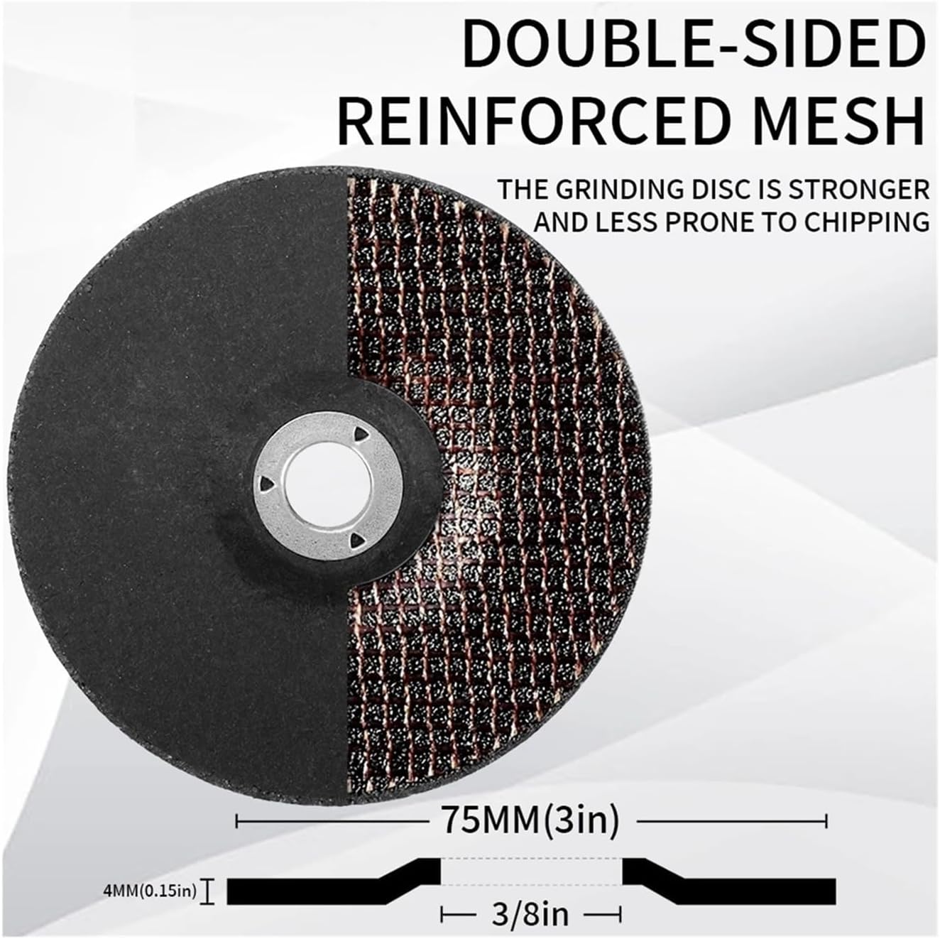 Resin Grinding Wheel 3inch 75mm Grind Disc Mini Cutting Round Disc for Angle Grinder Metal Polishing and Grinding(5pcs)