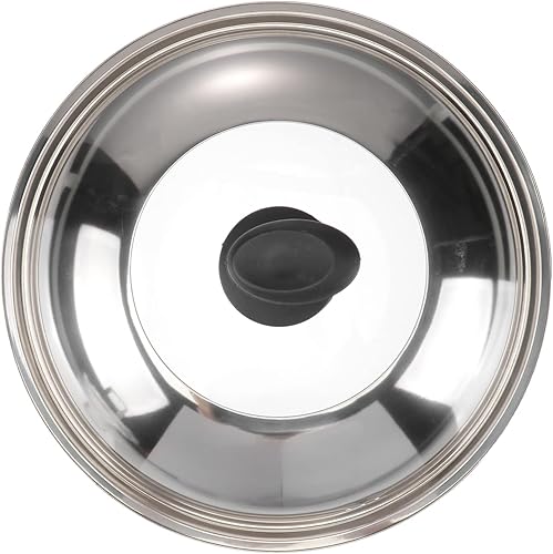 Miniatura 1 de Tapa de cocción de cúpula de 14 pulgadas, cubierta universal de acero inoxidable para sartenes, sartenes de hierro fundido, utensilios de cocina,