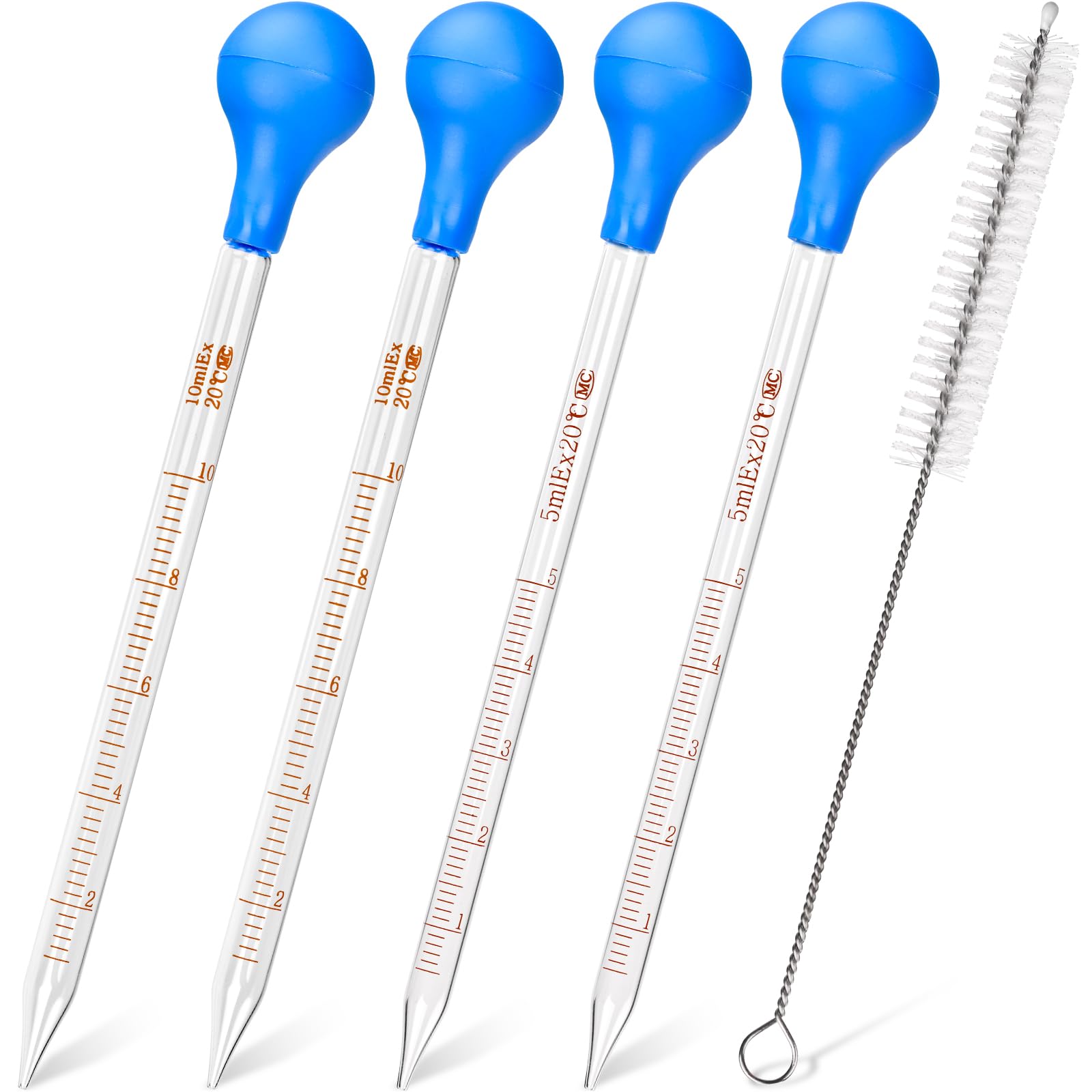 Amazon.co.jp: Alysontech Glass Pipette, 4 Pieces 10ml 5ml Glass