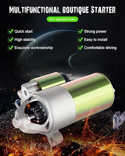 Miniatura 2 de SCITOO Arrancadores SFD0041 6642 para Ford Taurus para Mercury Sable 2000 2001 2002 2003 2004 2005 3.0L (182) V6 6642