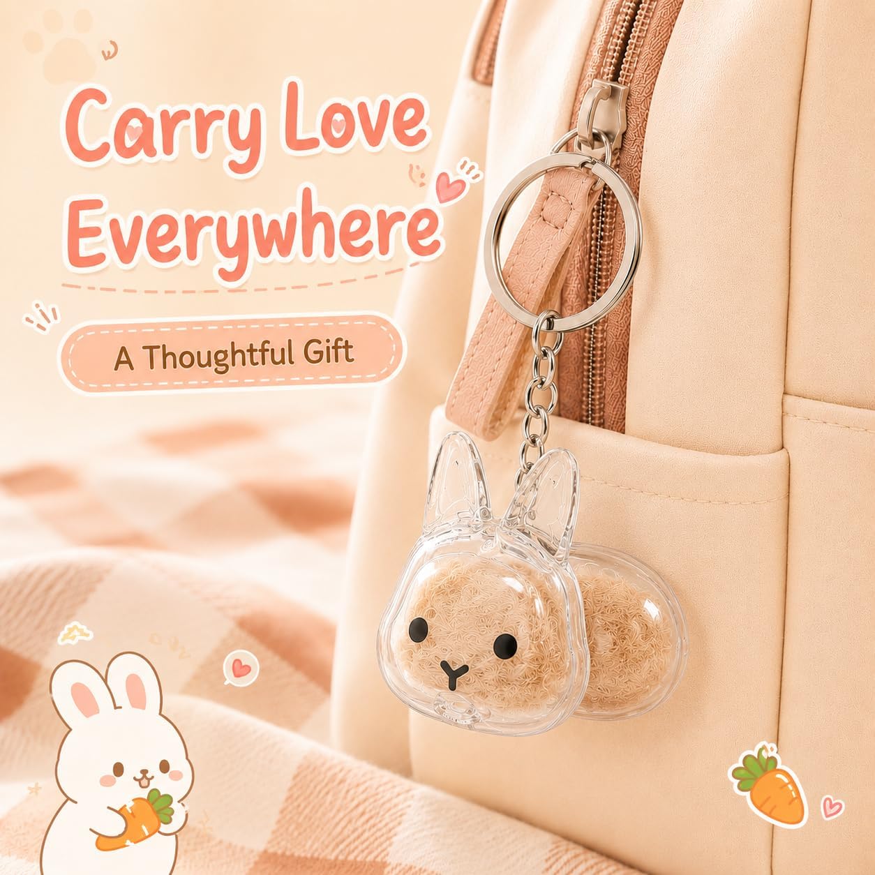 DIY Bunny Fur Keepsake Kit - Rabbit Hair Storage Pet tag, Practical Pet Memento Locket with Tweezers, Functional Fur Preservation Gift
