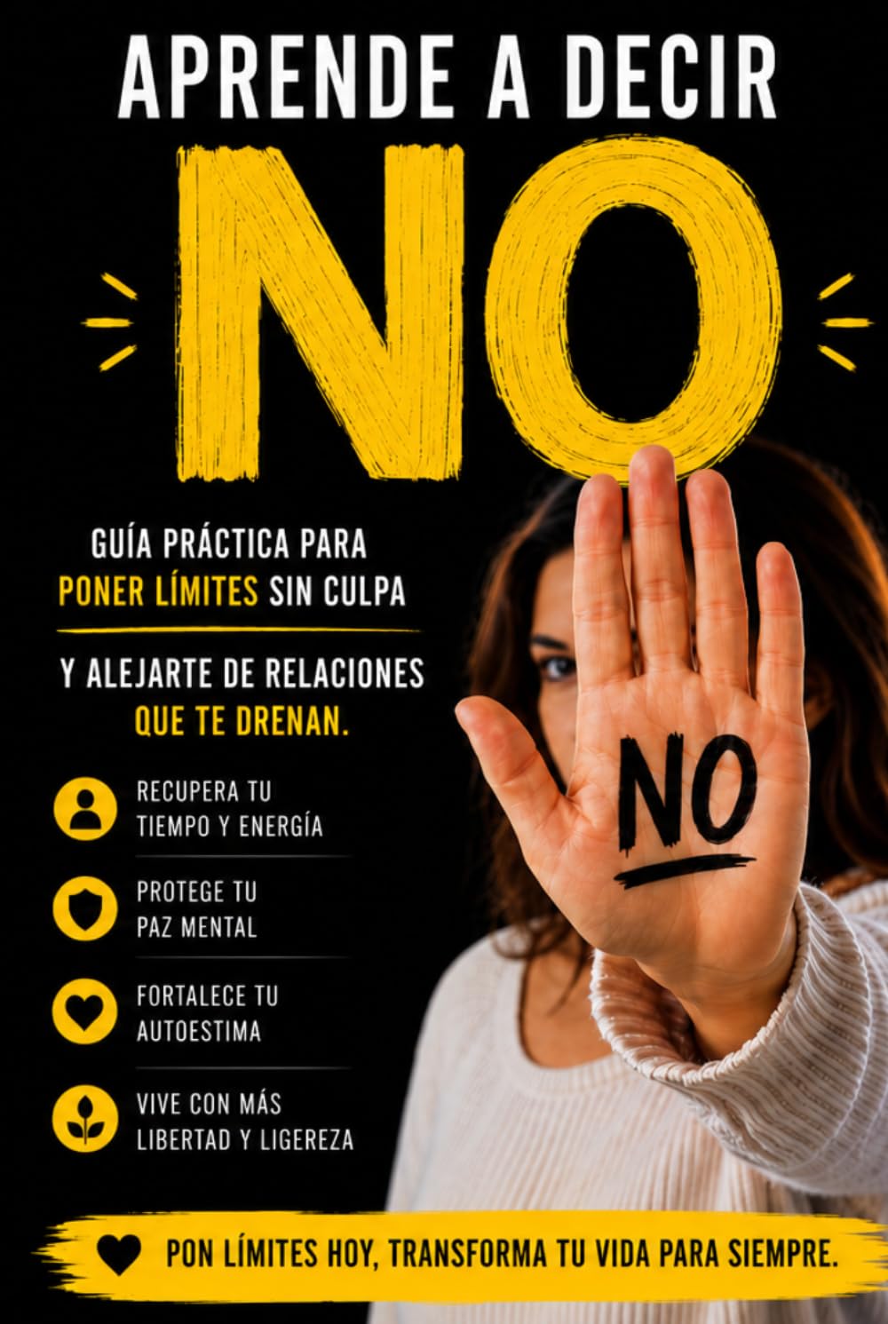 Aprende a decir NO: Guía práctica para poner límites sin culpa y alejarte de relaciones que te drenan