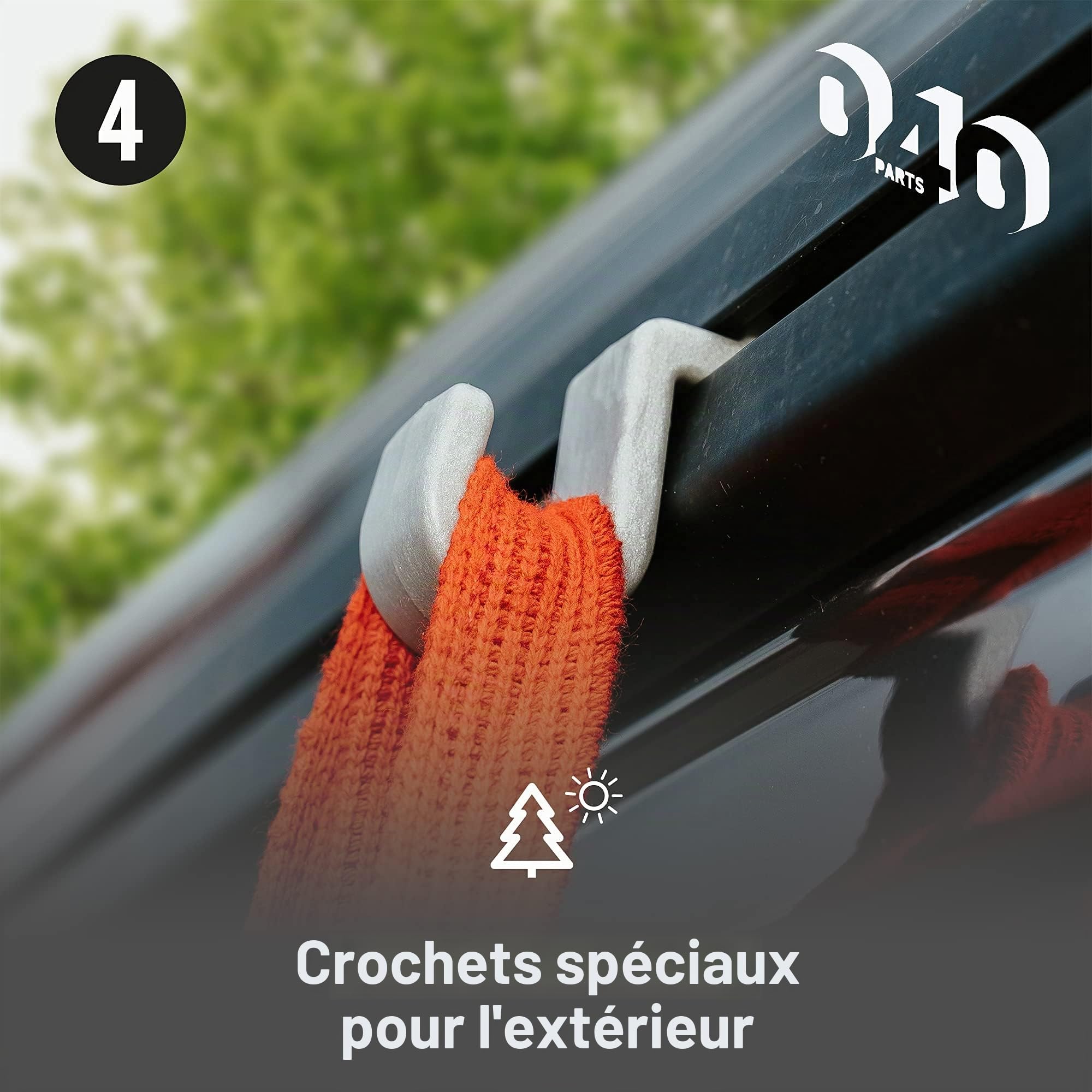 Mixcover 040 Lot de 5 crochets pour pièces de véhicule, pour camping-car VW T5 T6 California Beach Bulli