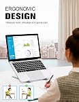 Laptop Stand for Desk, TEUMI Aluminum 5-Levels Adjustable Portable Computer Stand Laptop Cooling Pad, Ventilated Laptop Riser Compatible with MacBook Pro Air, Notebook, Lenovo, Dell, 10-15.6”