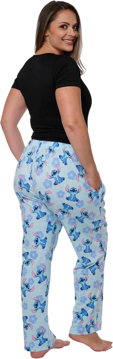 Disney Womens Lounge Pants Pajama Bottoms All Over Print Cotton - Image 4