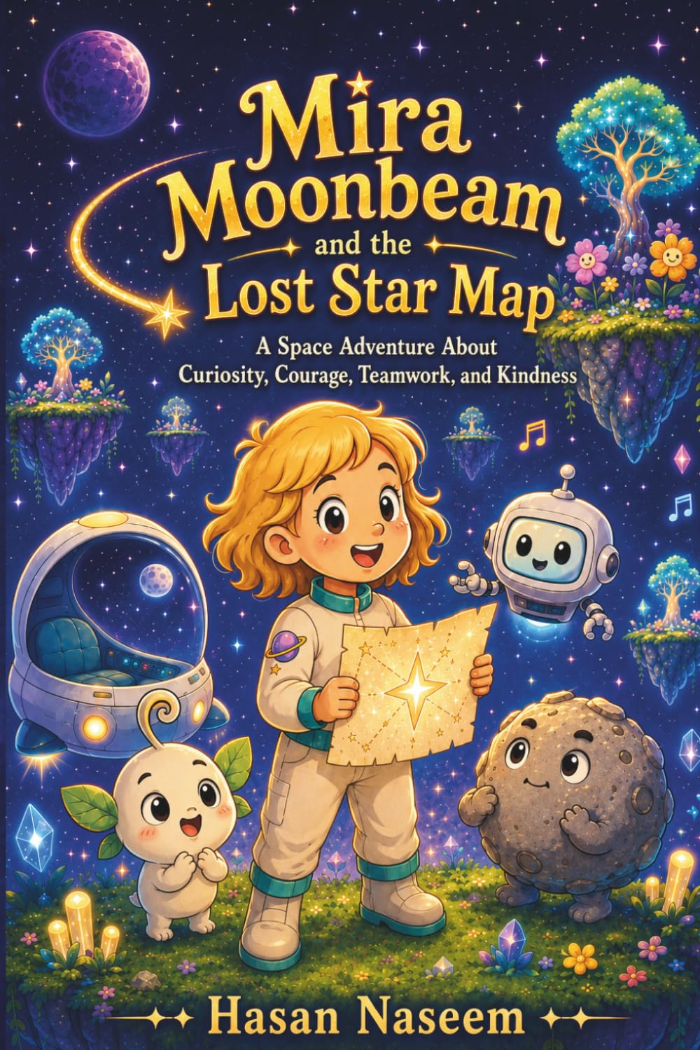Mira Moonbeam and the Lost Star Map: A Space Adventure About Curiosity, Courage, Teamwork, and Kindness