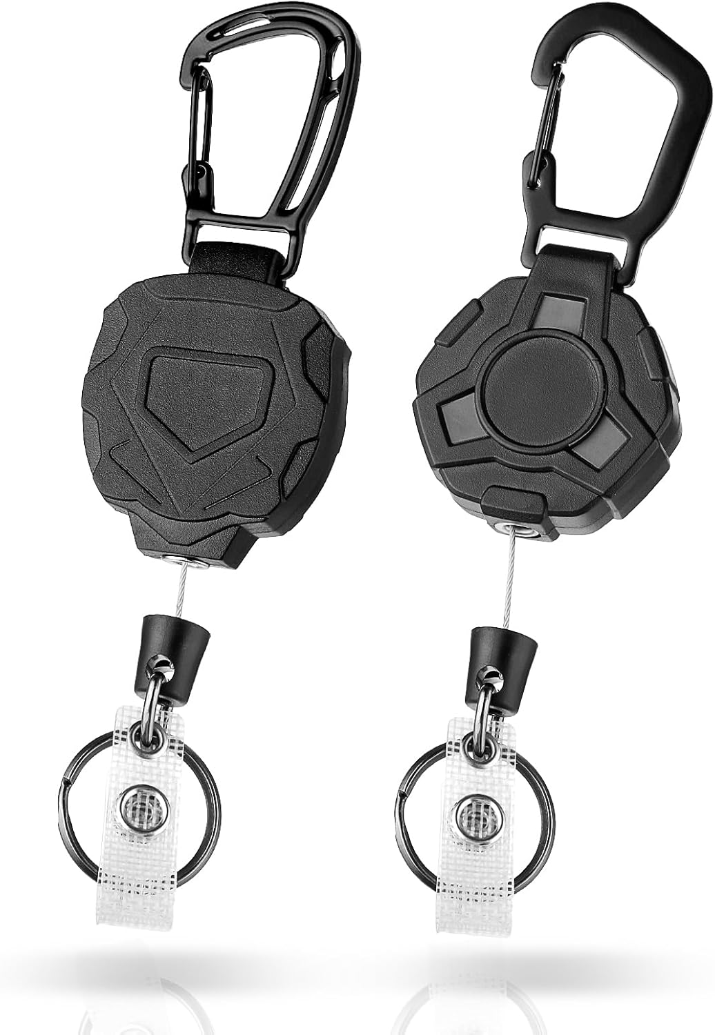 Dimeho 2 Pack Retractable Keychain Heavy Duty Badge Holder Reel