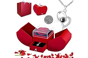 Eternal Love with QETRABONE's Preserved Red Rose Necklace