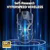 ATTACK SHARK R3 Magnesium Alloy Wireless Gaming Mouse – 46g Ultra Light, PixArt PAW3395 Sensor, 8K Response Speed, BT/2.4G/Wired Triple Mode, 26000 DPI Adjustable, Windows/Xbox/PS Compatible - Black