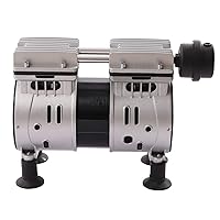 Vista 11 de Bomba de vacío sin aceite 1/4HP 17.17-18Gal/min Cuchillas giratorias de una sola etapa Bomba de vacío de laboratorio industrial sin aceite