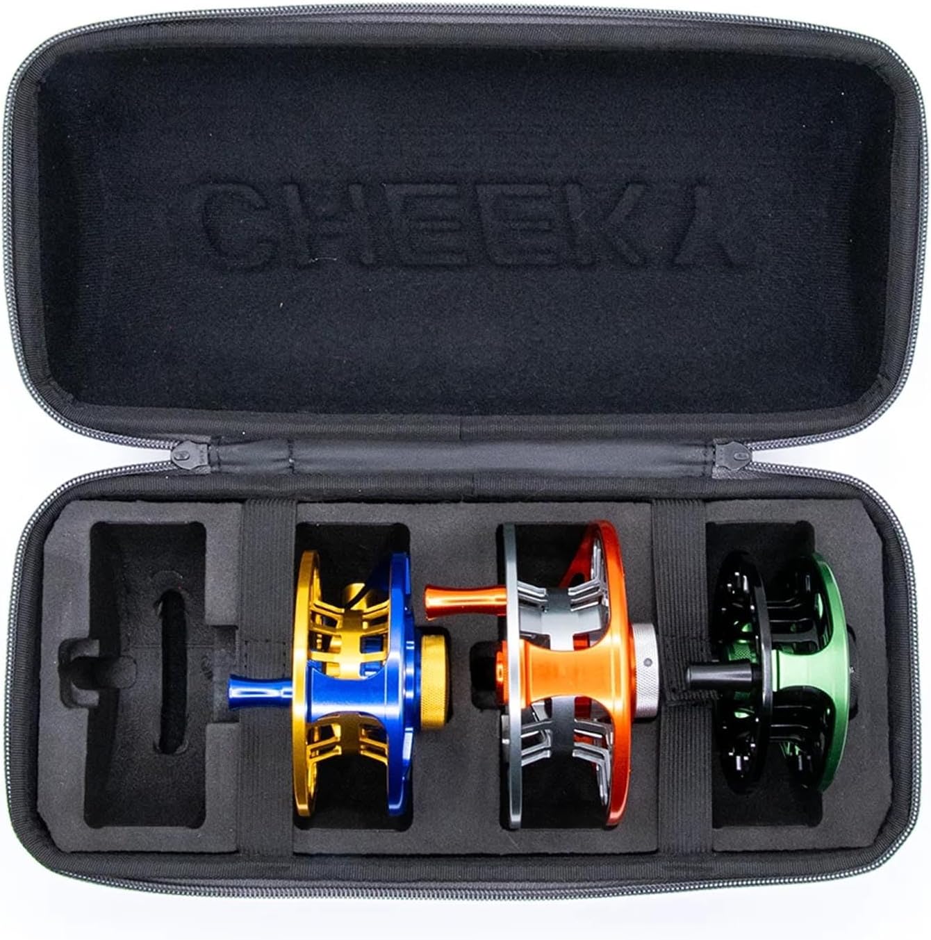 Cheeky Reel Capsule Case, Grey w/ Logo