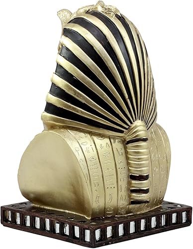 Miniatura 3 de Ebros Antiguo Egipcio Faraón Máscara del Rey TUT Estatua de Busto Tutankamón Dorado