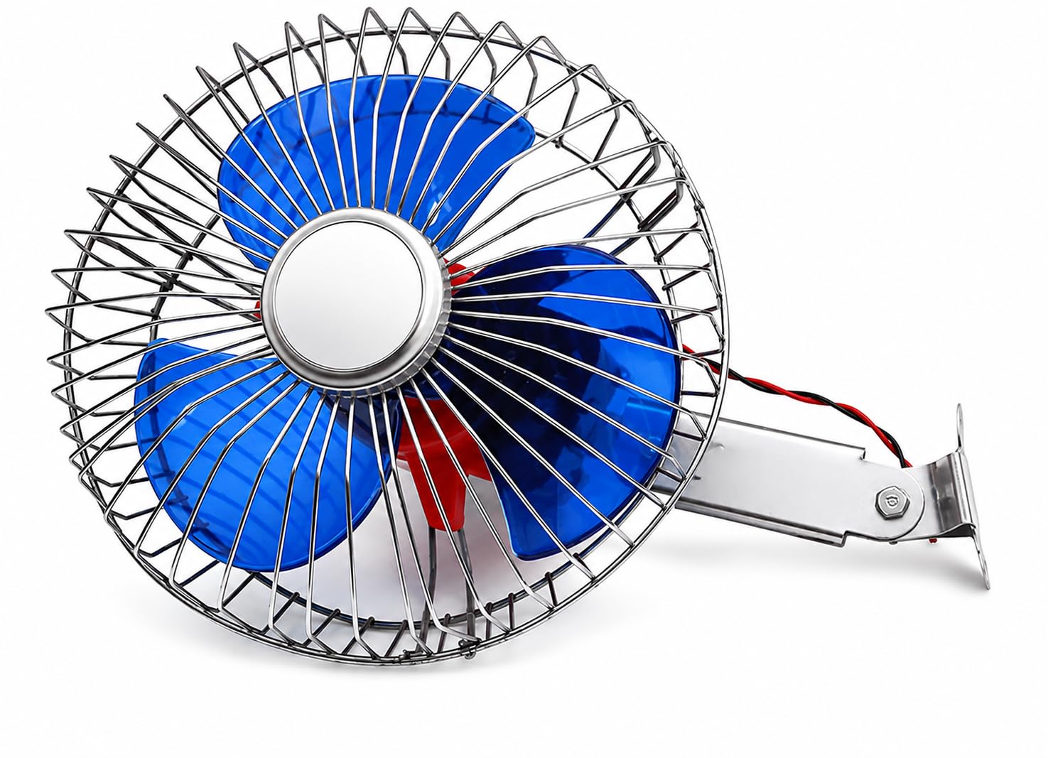 6 Inch 12V DC Oscillating Car Fan with Metal Safety Grill, 360° Adjustable Automotive Cooling Fan, Dashboard/Windscreen Mount, Universal for Car, Truck & Van, Multicolor-image-28