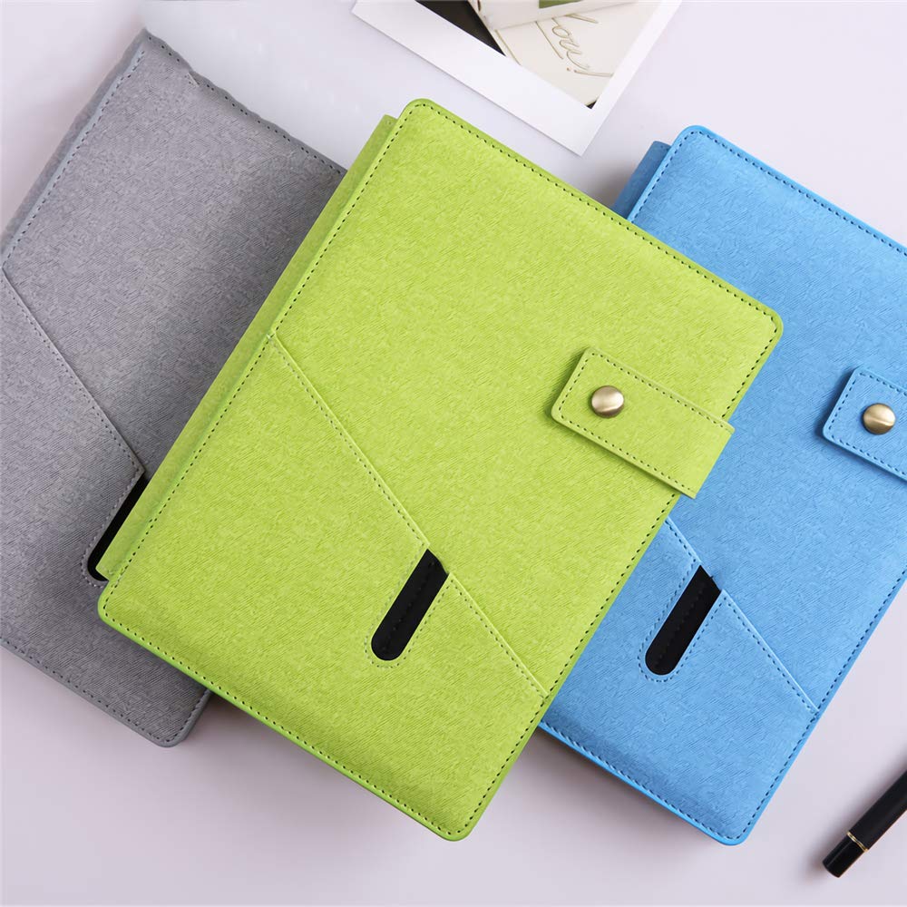 VIDOO A5 Simple Snap Loose Leaf Notebook Diary Creative Hole Bouton Business Notebook Papeterie Étudiants Écrivant des Fournitures - Noir