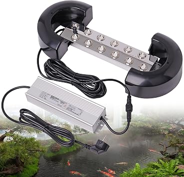 Mist Maker 12 Head Ultrasonic Mist Device with 400 W Waterproof Power Supply Heavy 8.5 L/H Mist Device Outdoor Spray Mist Cooling Courtyard Mist Humidifier Pond Mist Device