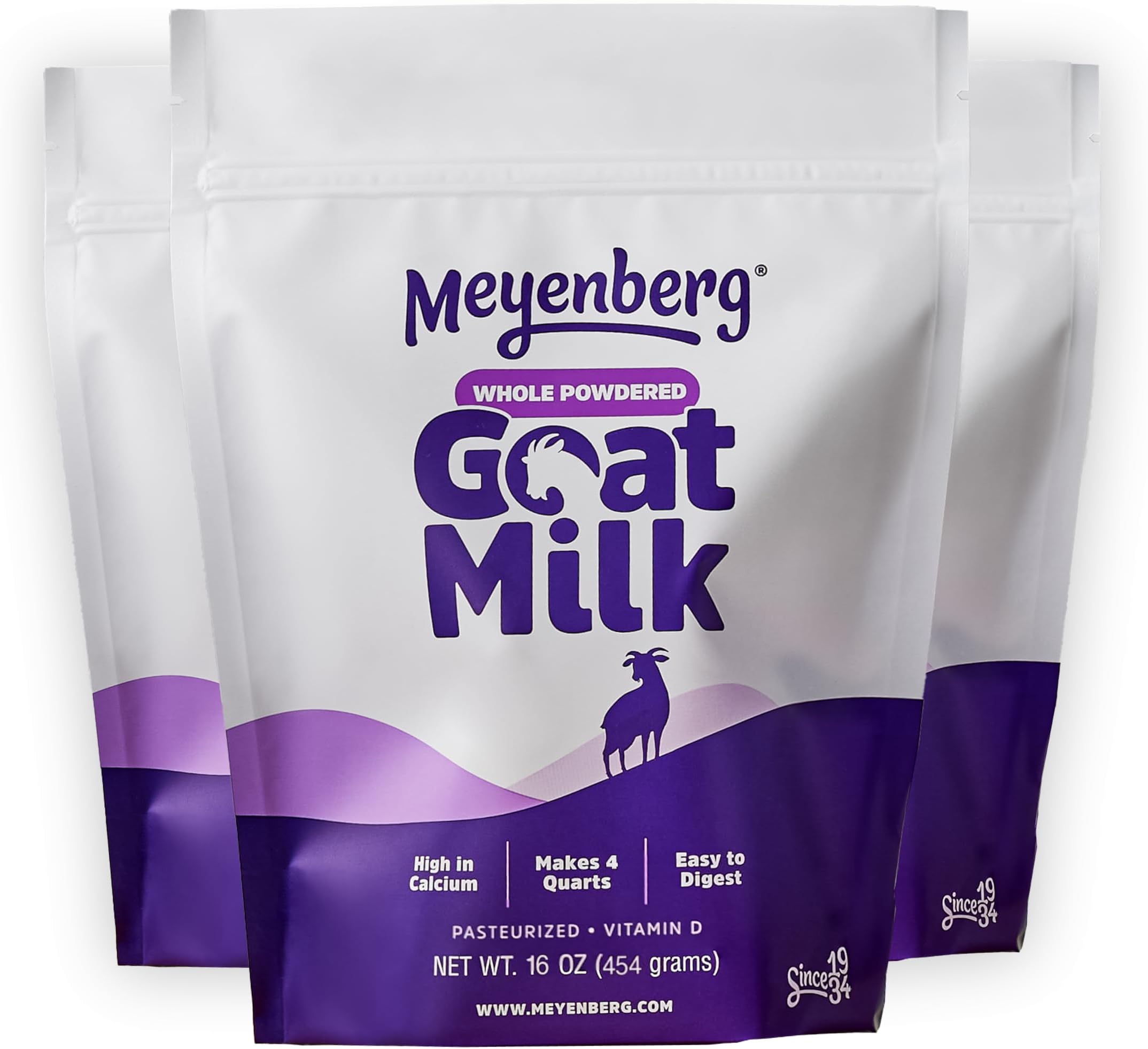 Whole Powdered Goat Milk, 16 Ounce (Pack of 3)