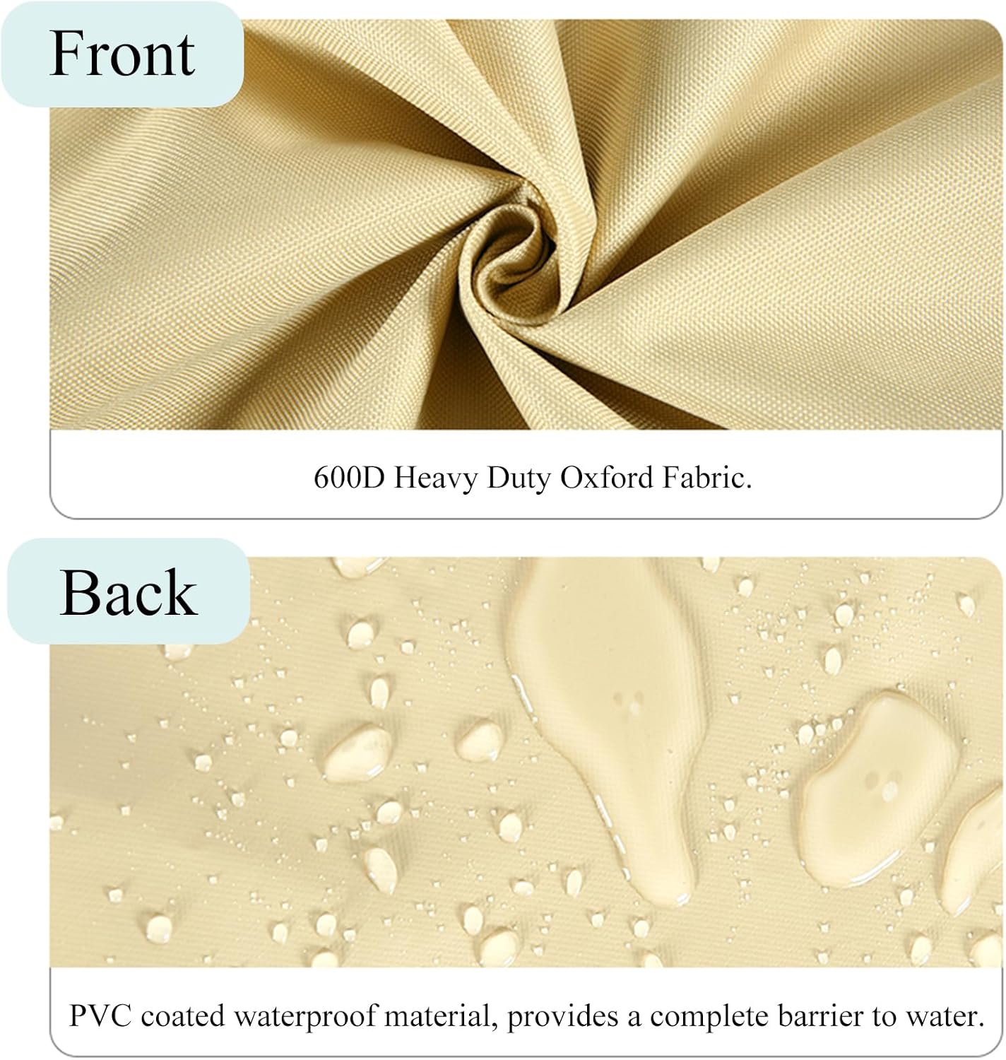 Patio Umbrella Cover Waterproof: 600D Heavy Duty Outdoor Umbrella Cover - Cantilever Offset Parasol Cover for 7-11 FT Umbrellas